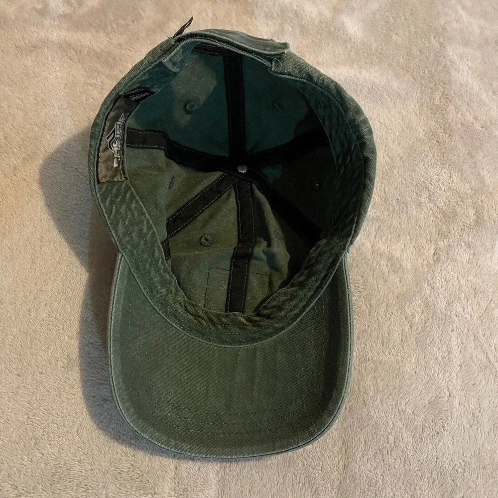 Pacific Headwear 300WC Green Idaho‎ Tree Leather Patch Hat Adjustable Cotton Cap